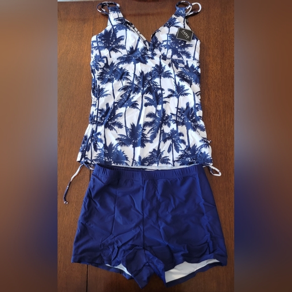 Floral Tankini Set | Size XL (16) | Tummy Control | New - Picture 3 of 11